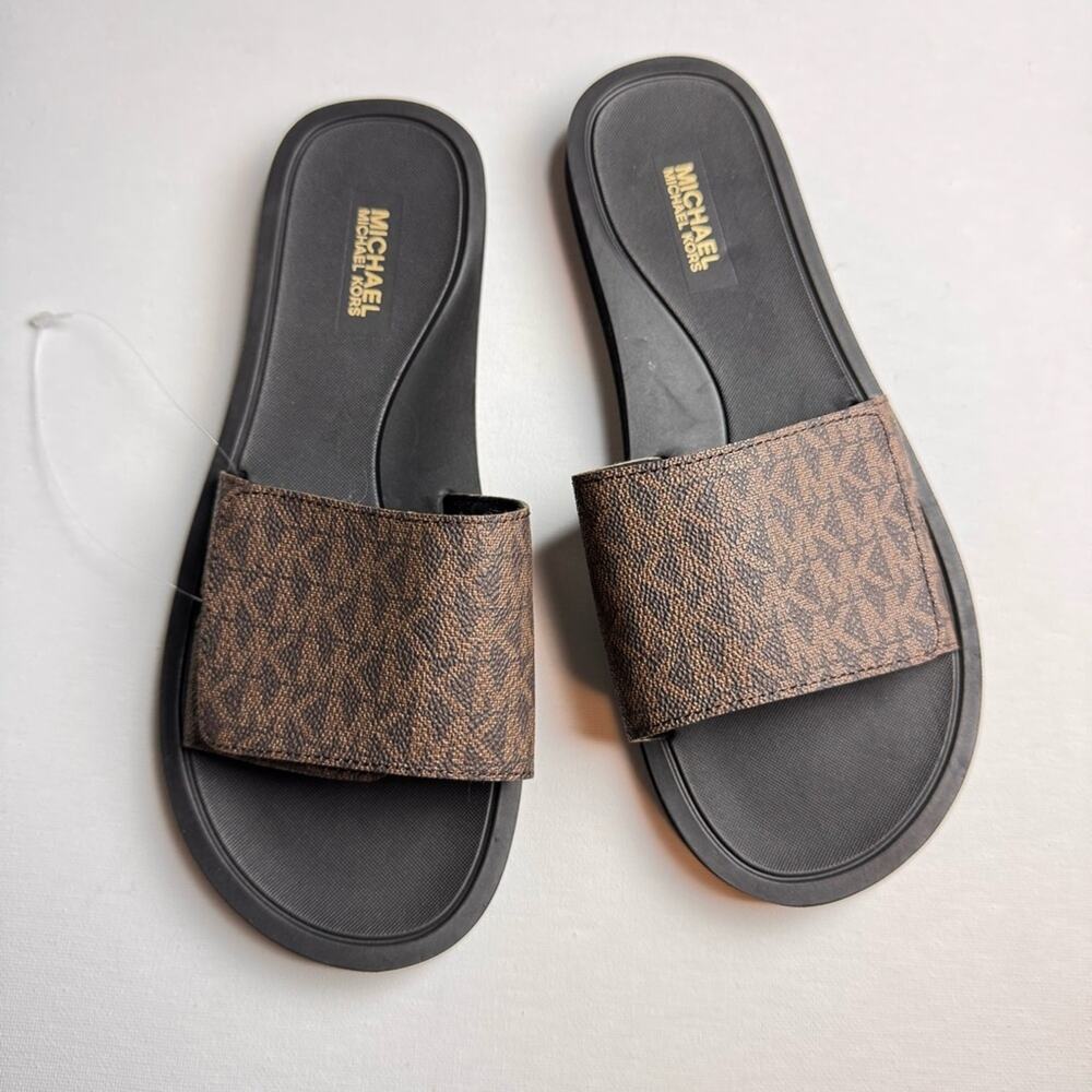 Michael Kors Women’s Secure Strap Slide Sandal Sz 7 - Picture 2 of 7